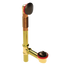 BRASS OFFSET WASTE & OVERFLOW LIFT & TURN (3142L)