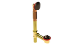 BRASS OFFSET WASTE & OVERFLOW LIFT & TURN (3142L)