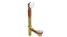 BRASS OFFSET WASTE & OVERFLOW LIFT & TURN (3142L)