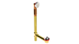 BRASS OFFSET WASTE & OVERFLOW ZINC LIFT & TURN EXTENDED (3142LZ-20CP)