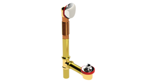 BRASS OFFSET WASTE & OVERFLOW ZINC LIFT & TURN STANDARD (3142LZ-CP)