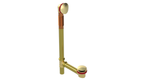 BRASS OFFSET WASTE & OVERFLOW CLICKER® EXTENDED (3142Q-20BG)