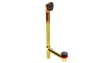 BRASS OFFSET WASTE & OVERFLOW CLICKER® EXTENDED (3142Q-20VB)