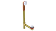 BRASS OFFSET WASTE & OVERFLOW CLICKER® EXTENDED (3142Q-20W)