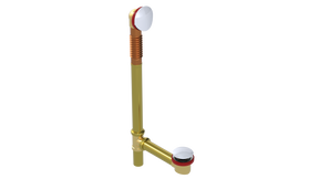 BRASS OFFSET WASTE & OVERFLOW CLICKER® EXTENDED (3142Q-20W)