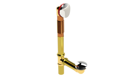 BRASS OFFSET WASTE & OVERFLOW CLICKER® (3142Q)