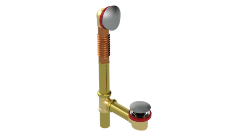 BRASS OFFSET WASTE & OVERFLOW CLICKER® (3142Q)