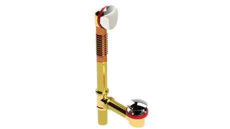 BRASS OFFSET WASTE & OVERFLOW CLICKER® (3142Q)