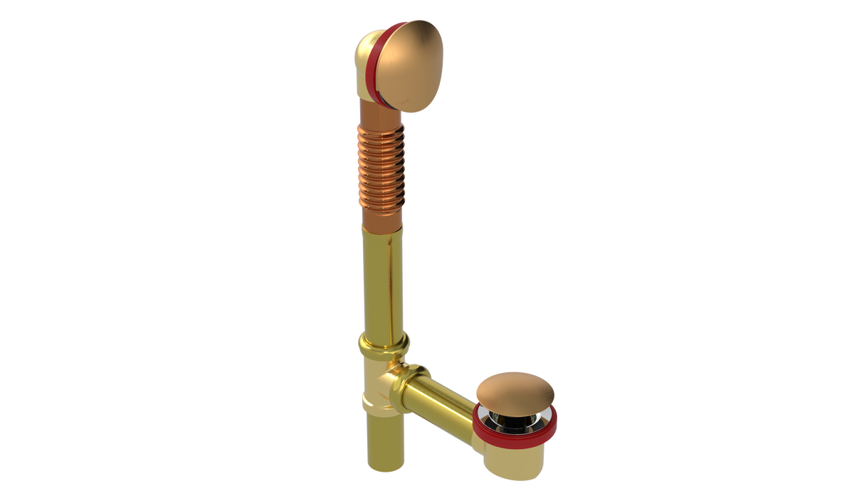 BRASS OFFSET WASTE & OVERFLOW CLICKER® (3142Q)