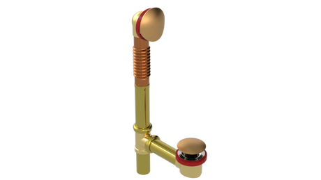 BRASS OFFSET WASTE & OVERFLOW CLICKER® (3142Q)