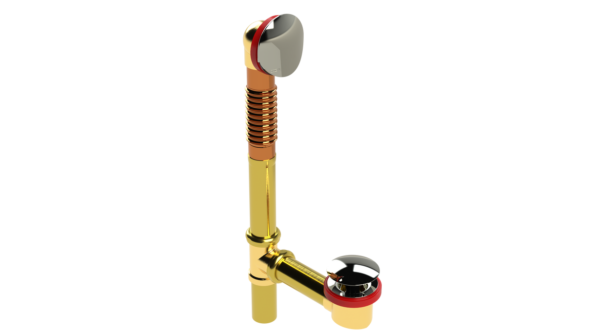 BRASS OFFSET WASTE & OVERFLOW CLICKER® (3142Q)