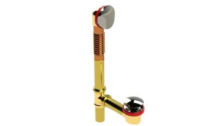 BRASS OFFSET WASTE & OVERFLOW CLICKER® (3142Q)