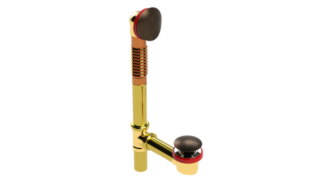 BRASS OFFSET WASTE & OVERFLOW CLICKER® (3142Q)