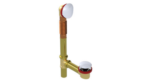 BRASS OFFSET WASTE & OVERFLOW CLICKER® (3142Q)