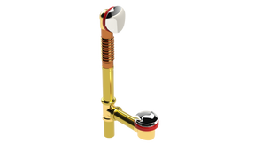 BRASS Offset Waste & Overflow with Twirl™ Closure (3142T)