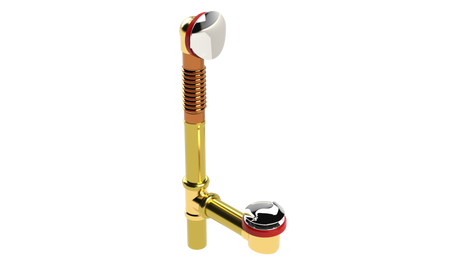 BRASS Offset Waste & Overflow with Twirl™ Closure (3142T)