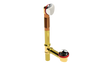 BRASS OFFSET WASTE & OVERFLOW TIP-TOE (3142TIP)
