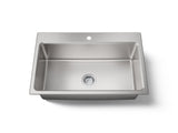 Prologue® 33" top-/undermount single-bowl kitchen sink