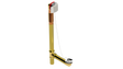BRASS OFFSET WASTE & OVERFLOW PLUG & CHAIN - EXTENDED (314CS-20CP-S)