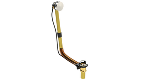 BRASS DIRECT DRAIN WASTE & OVERFLOW CABLE-DRIVE® (314DC-20BCP)