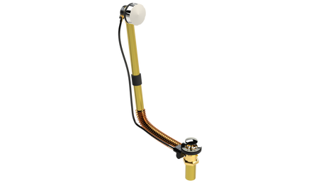 BRASS DIRECT DRAIN WASTE & OVERFLOW CABLE-DRIVE® (314DC-20BCP)