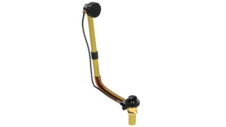 BRASS DIRECT DRAIN WASTE & OVERFLOW CABLE-DRIVE® (314DC-20MBL)