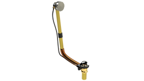 BRASS DIRECT DRAIN WASTE & OVERFLOW CABLE-DRIVE® (314DC-20POLN)