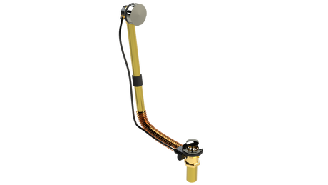 BRASS DIRECT DRAIN WASTE & OVERFLOW CABLE-DRIVE® (314DC-20POLN)