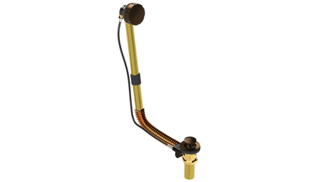 BRASS DIRECT DRAIN WASTE & OVERFLOW CABLE-DRIVE® (314DC-20VB)