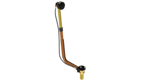 BRASS DIRECT DRAIN WASTE & OVERFLOW CABLE-DRIVE® EXTENDED (314DC-27MBL)
