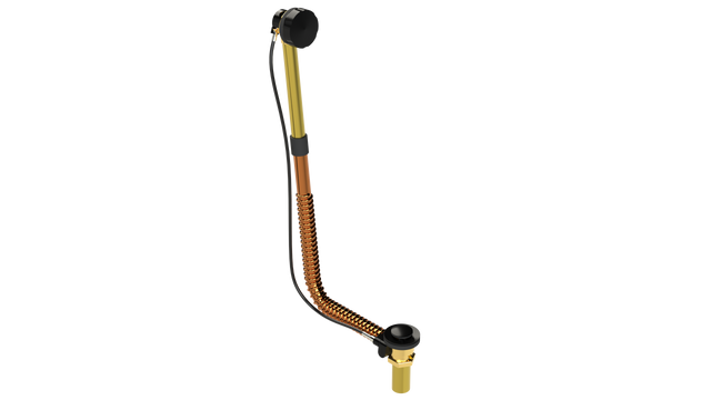 BRASS DIRECT DRAIN WASTE & OVERFLOW CABLE-DRIVE® EXTENDED (314DC-27MBL)