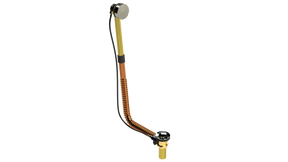 BRASS DIRECT DRAIN WASTE & OVERFLOW CABLE-DRIVE® EXTENDED (314DC-27POLN)