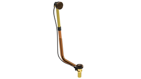 BRASS DIRECT DRAIN WASTE & OVERFLOW CABLE-DRIVE® EXTENDED (314DC-27VB)