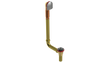 BRASS DIRECT DRAIN WASTE & OVERFLOW LIFT & TURN EXTENDED (314DL-20BN)
