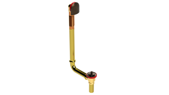 BRASS DIRECT DRAIN WASTE & OVERFLOW LIFT & TURN EXTENDED (314DL-20VB)