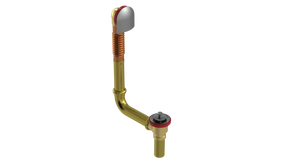 BRASS DIRECT DRAIN WASTE & OVERFLOW LIFT & TURN (314DL)