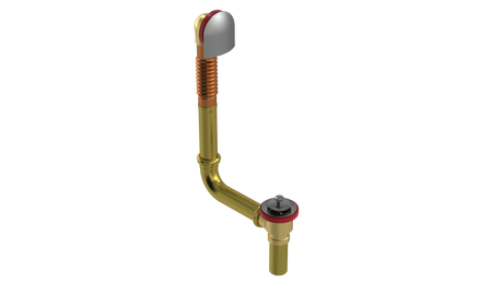BRASS DIRECT DRAIN WASTE & OVERFLOW LIFT & TURN (314DL)