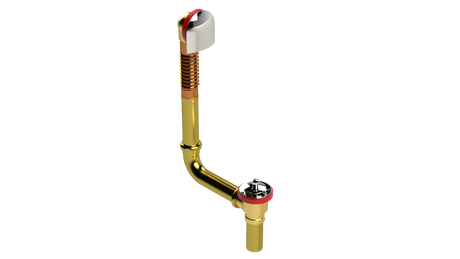 BRASS DIRECT DRAIN WASTE & OVERFLOW LIFT & TURN (314DL)