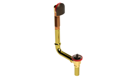 BRASS DIRECT DRAIN WASTE & OVERFLOW LIFT & TURN (314DL)