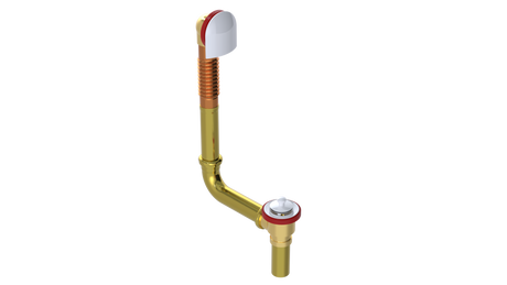 BRASS DIRECT DRAIN WASTE & OVERFLOW LIFT & TURN (314DL)