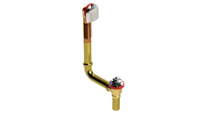 BRASS DIRECT DRAIN WASTE & OVERFLOW PUSH-PULL (314DPP-CP)