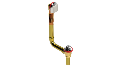 BRASS DIRECT DRAIN WASTE & OVERFLOW PUSH-PULL (314DPP-CP)
