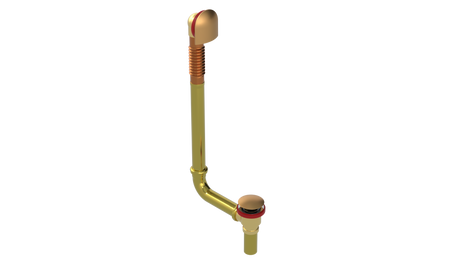 BRASS DIRECT DRAIN WASTE & OVERFLOW CLICKER® EXTENDED (314DQ-20LB)