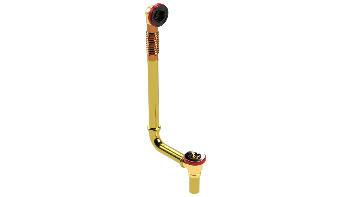 BRASS Direct Waste & Overflow Rough-in Extended (314DRI-20)