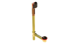 BRASS OFFSET WASTE & OVERFLOW LIFT & TURN EXTENDED (314L-20VB)