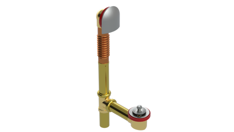 BRASS OFFSET WASTE & OVERFLOW LIFT & TURN (314L)