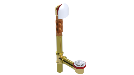 BRASS OFFSET WASTE & OVERFLOW LIFT & TURN (314L)