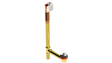 BRASS OFFSET WASTE & OVERFLOW PUSH-PULL EXTENDED (314PP-20CP)