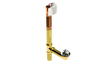 BRASS OFFSET WASTE & OVERFLOW PUSH-PULL-S (314PP-CP-S)