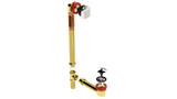 BRASS OFFSET WASTE & OVERFLOW CLICKER® EXTENDED (314Q-20BCP)